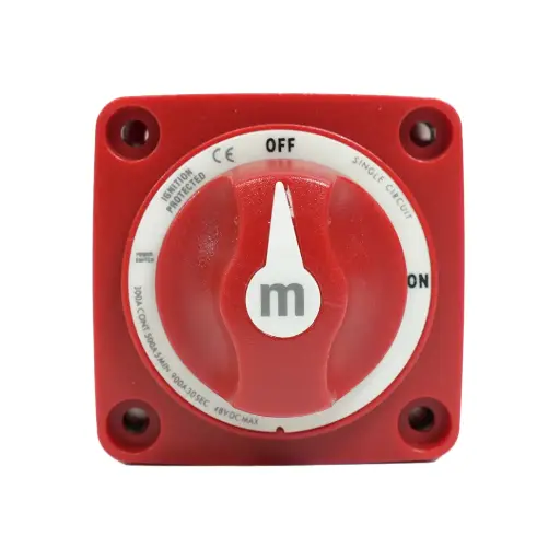 [AS483001R] Alvolta Single Circuit On-Off 300A Mini Battery Switch (Red)