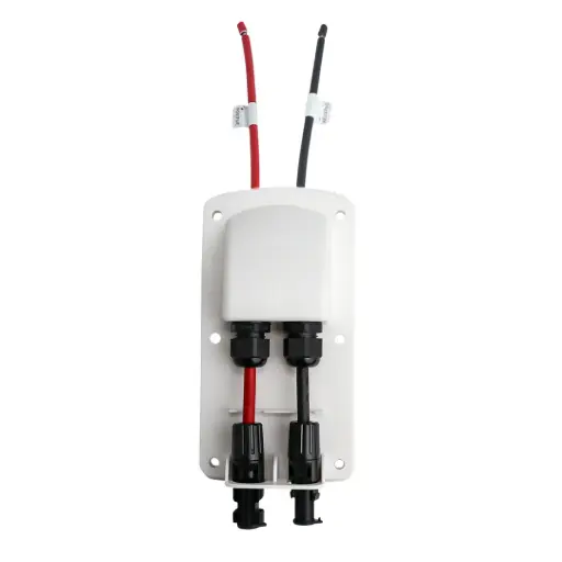 [AMG1W] Alvolta Pre-Wired Dual Entry Junction Box White With Solar Connectors