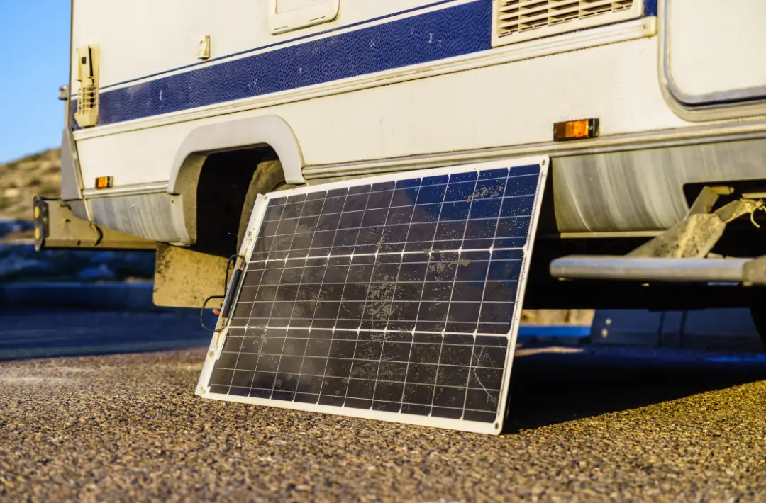 Dirty & cracked solar panel