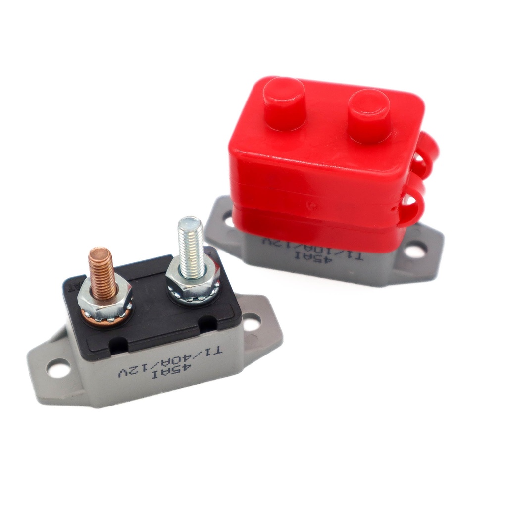Auto-Reset Circuit Breaker 10A W/Red Cover