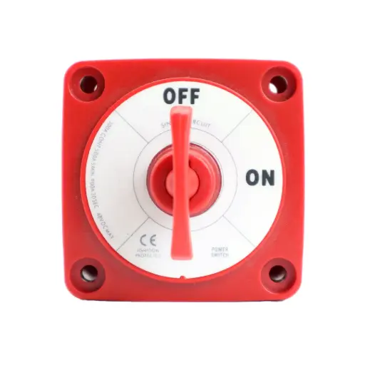 [AS483001KR] Alvolta Single Circuit On-Off Battery Switch with Key Red