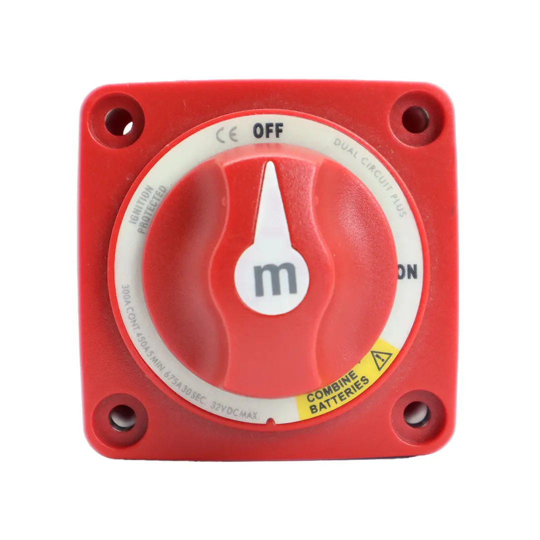 Alvolta Dual Circuit Plus 300A Mini Battery Switch (Red)