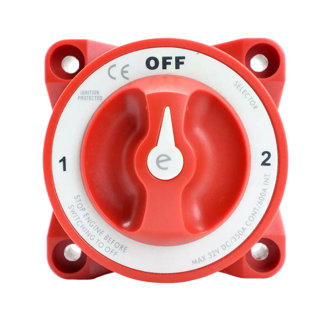 Alvolta 3 Position 350A Battery Switch W/AFD (Red)