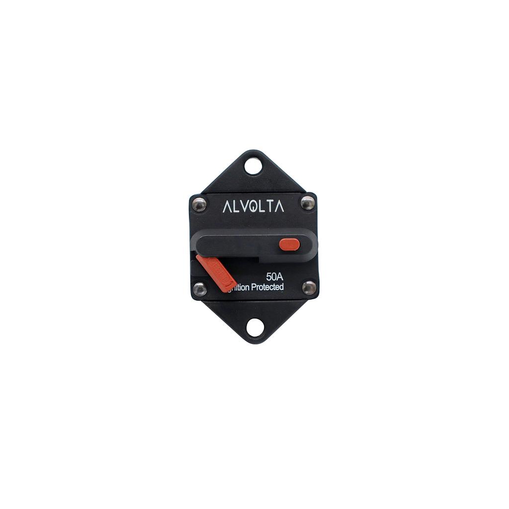 Alvolta 50A Manual Reset Panel Mount Circuit Breaker