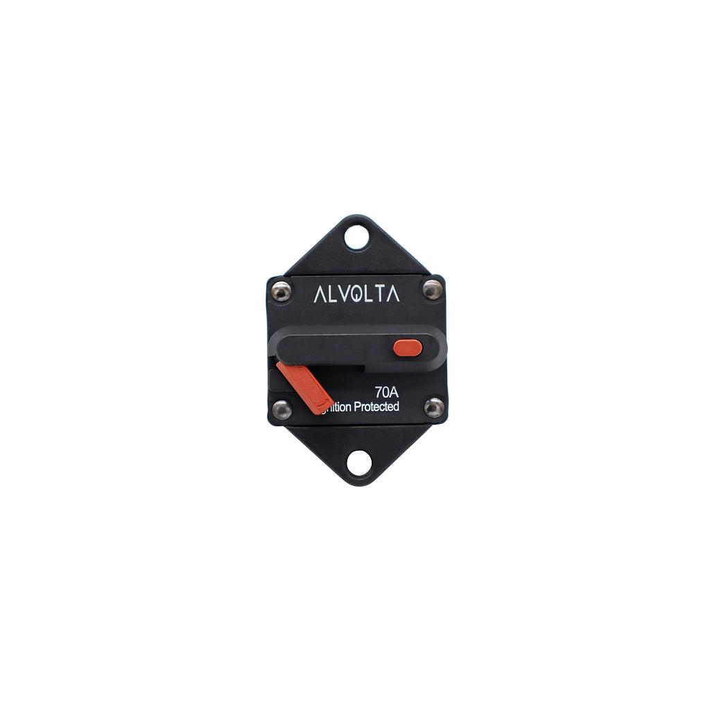 Alvolta 70A Manual Reset Panel Mount Circuit Breaker