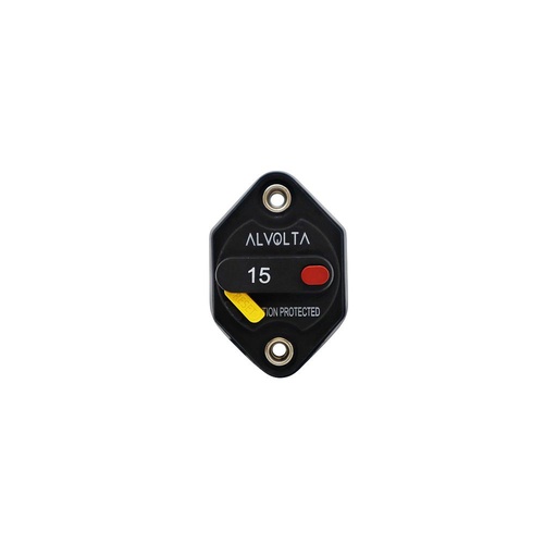 [M25515P] Alvolta 15A Manual Reset Panel Mount Circuit Breaker 255 Series