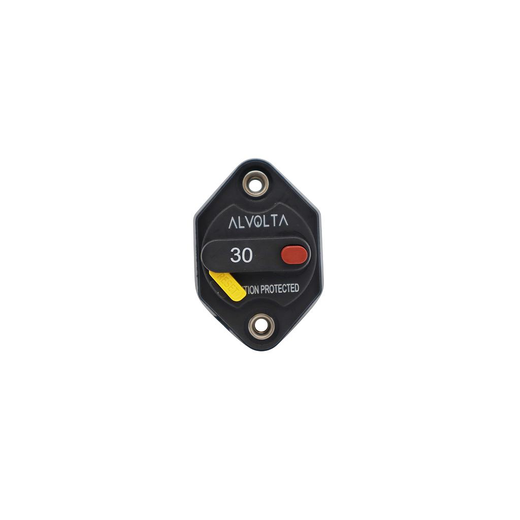 Alvolta 30A Manual Reset Panel Mount Circuit Breaker 255 Series