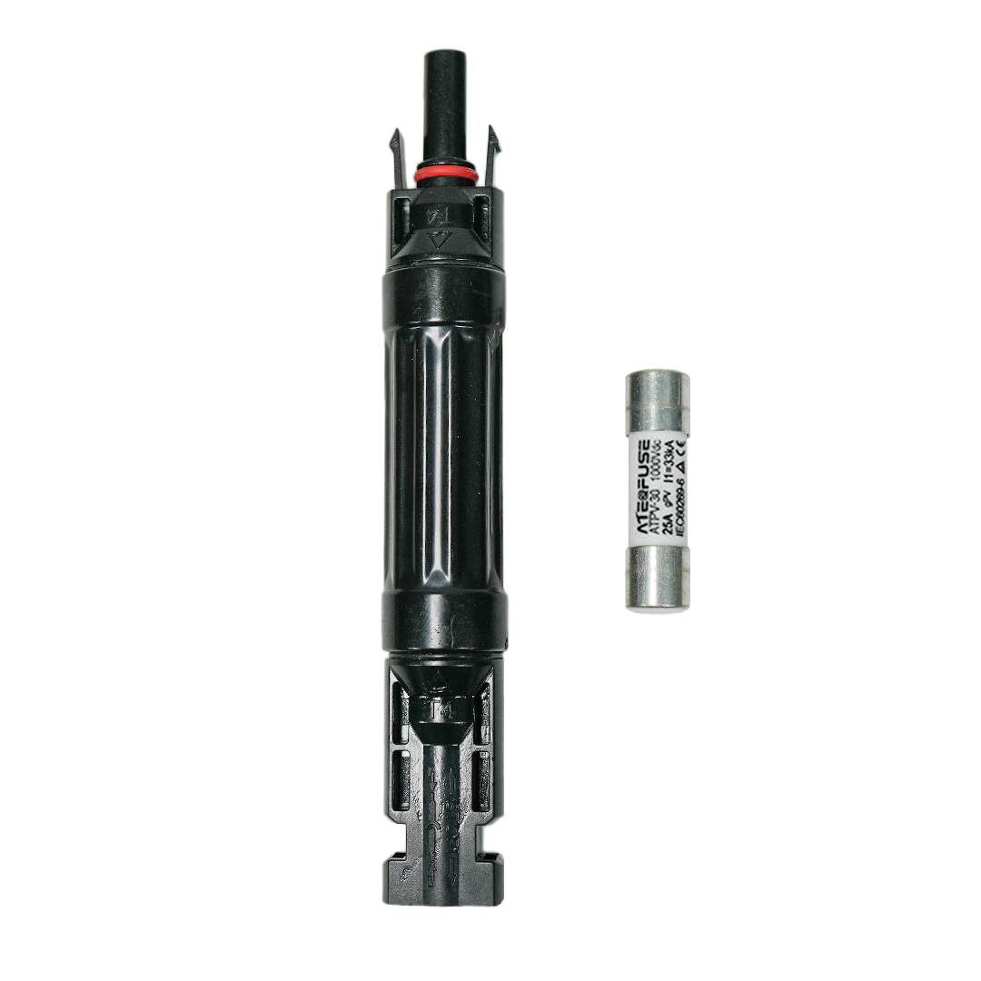 Alvolta 25A Solar Fuse Connector w/Spare Fuse