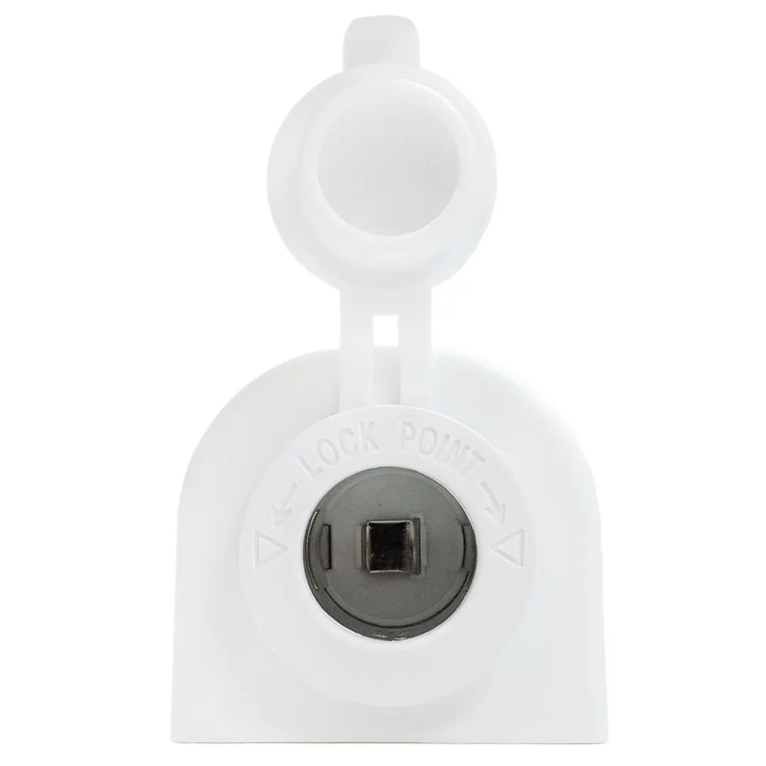 Alvolta 12/24V Power Surface Mount Socket White