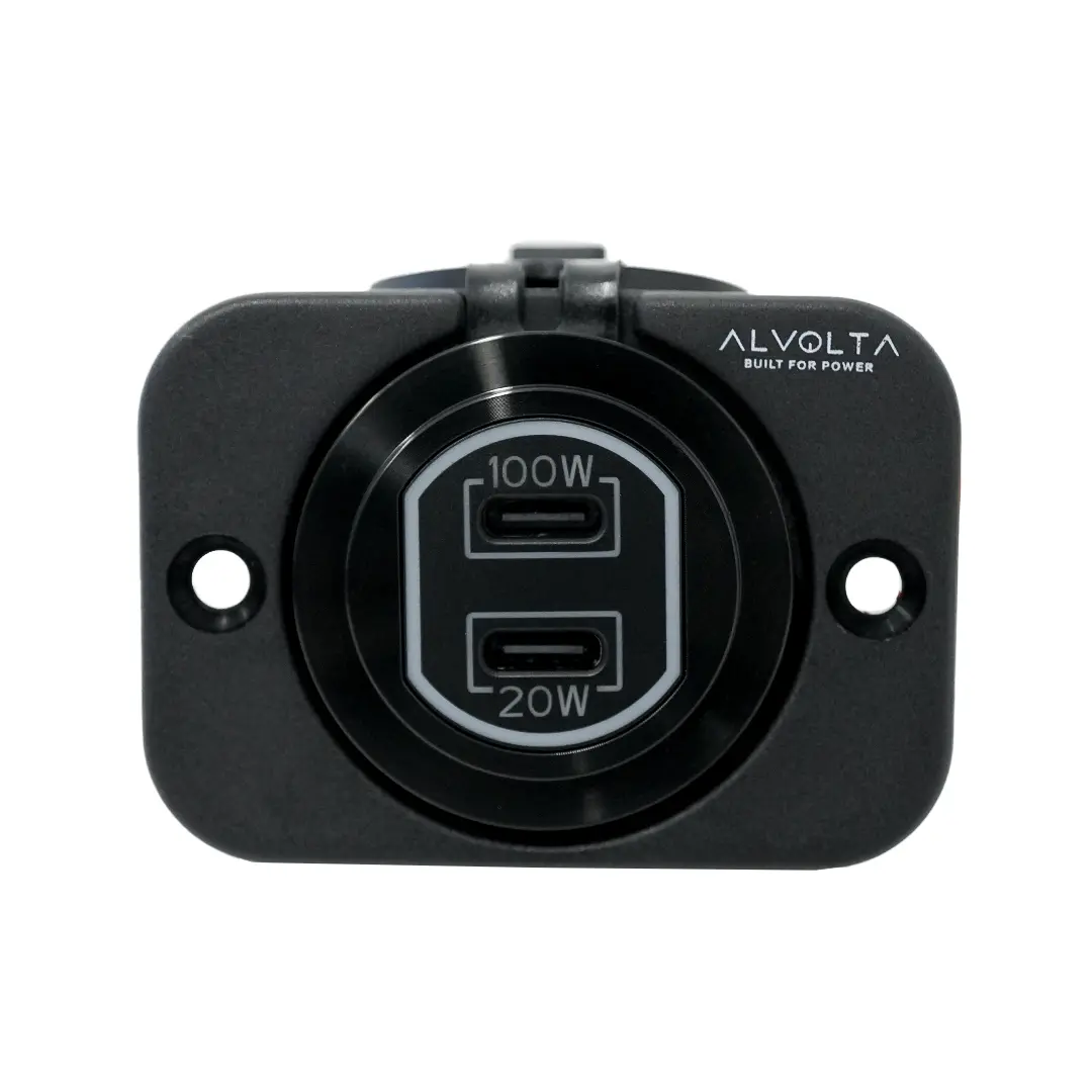 Alvolta Dual USB C+C Flush Mount Socket