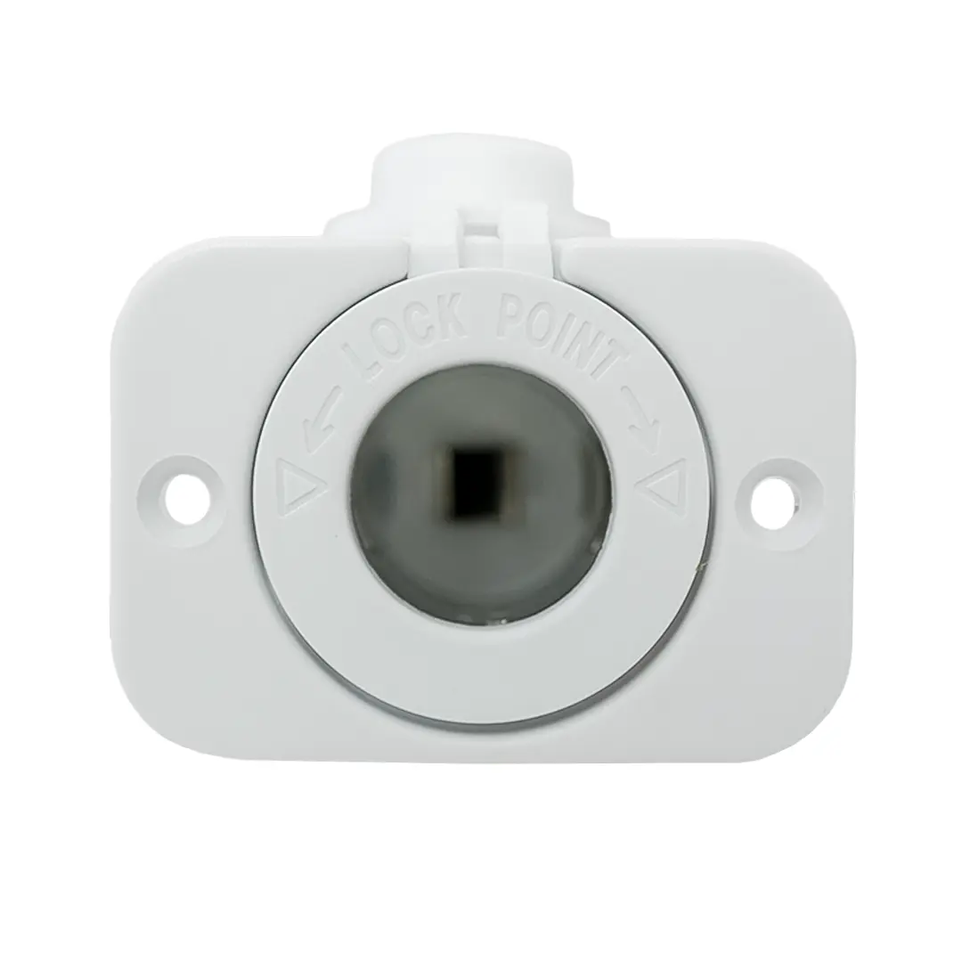 Alvolta 12/24V Power Flush Mount Socket White