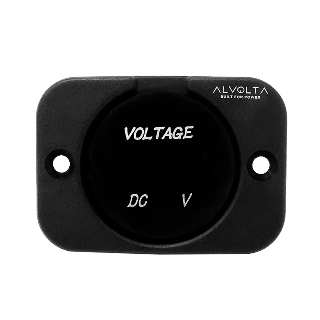 Alvolta 12/24V Voltmeter Flush Mount